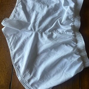 Nike Dri fit White and Gray Athletic Shorts Moisture-Wicking Performance